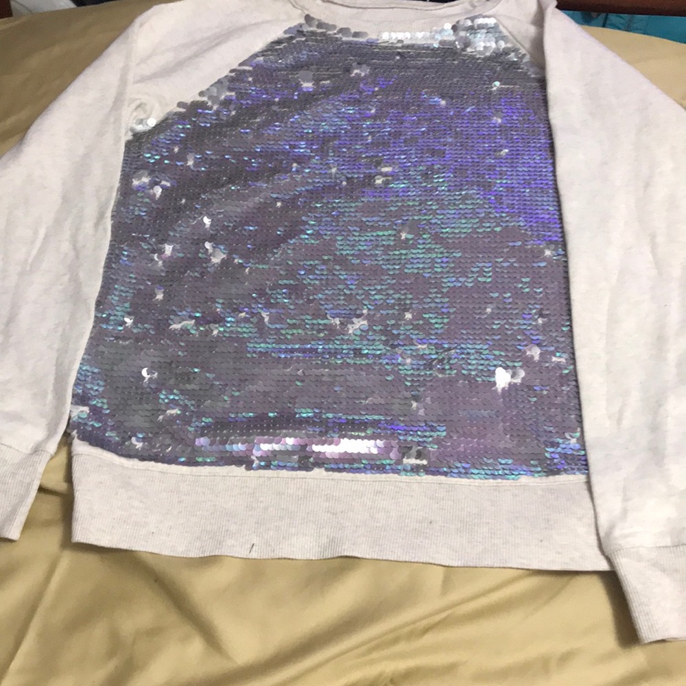 Justice sequins flip  sweatshirts